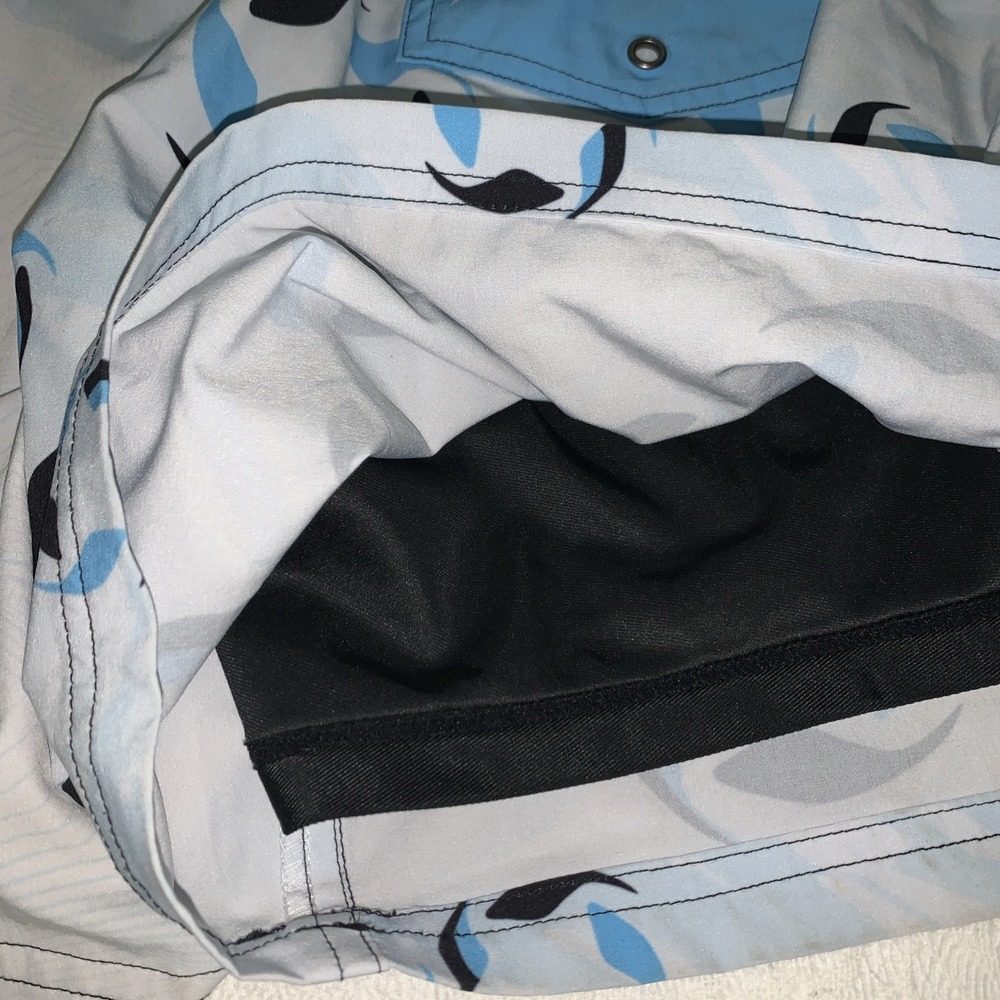 Slunks Shorts Men's Large Blue Lined Proplay Volleyball - Picture 8 of 9